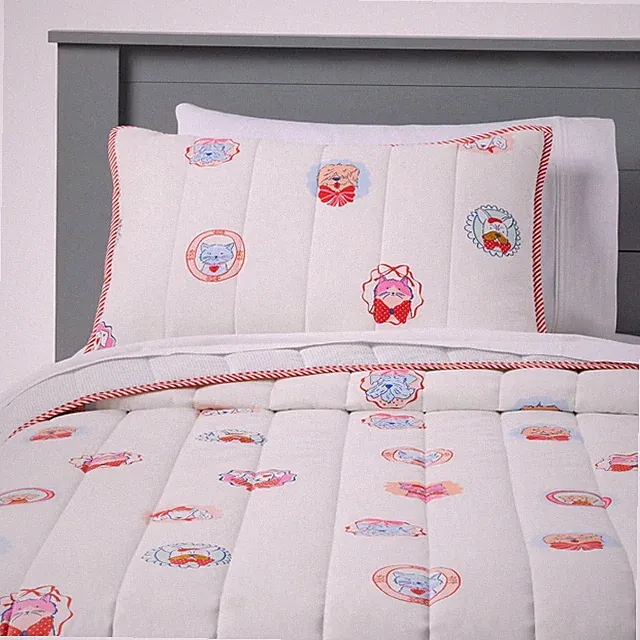 Full/Queen Patisserie Pet Shoppe Kids' Quilt Set - Pillowfort